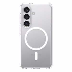 Spigen Ultra Hybrid Mag MagSafe dėklas skirta Samsung Galaxy S26 Plus skaidrus ir baltas