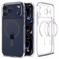 Spigen Ultra Hybrid Magnetinis dėklas telefonui iPhone 17 Pro Max - skaidrus pilkas