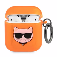 Karl Lagerfeld Choupette AirPods dėklas 1/2 - oranžus