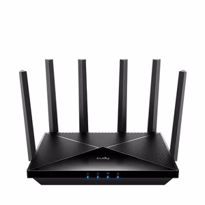 Cudy WR11000 belaidis maršrutizatorius 2.5 Gigabit Ethernet trijų dažnių (2.4 GHz / 5 GHz / 6 GHz) juodas