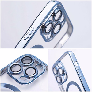 Dėklas Samsung A27 Electro Mag Cover suderinamas su MagSafe mėlynas
