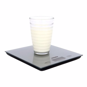 Mesko MS 3145 – elektroninės virtuvinės svarstyklės, iki 5 kg, 1 g padala, LCD, sidabrinės