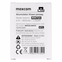 Originali baterija "Maxcom MM720/MM721" - 800mAh (biri)
