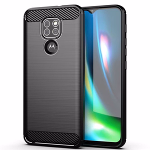 CARBON dėklas telefonui MOTOROLA Moto G9 PLAY / E7 PLUS juodas