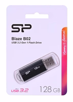 SILICON POWER Blaze B02 Pendrive USB atmintinė 128 GB USB Type-A 3.2 Gen 1 (SP128GBUF3B02V1K) Juoda