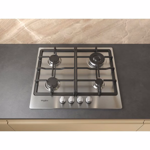 Whirlpool TGML 661 IX R Nerūdijančiojo plieno Įmontuoti 58 cm Dujinė 4 zone(s)