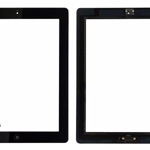 Jutiklinis ekranas iPad 2 juodas su Home mygtuku ir laikikliais HQ