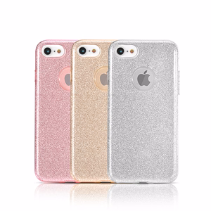 Blizgus dėklas telefonui IPHONE 12 PRO MAX Sidabrinis