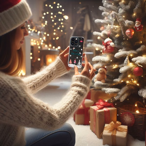 TEL PROTECT Kalėdinis dėklas telefonui Samsung S23 Dizainas 4 Skaidrus
