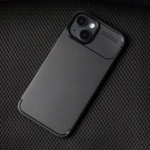 Carbon juodas dėklas for iPhone 17 Pro 6,3"