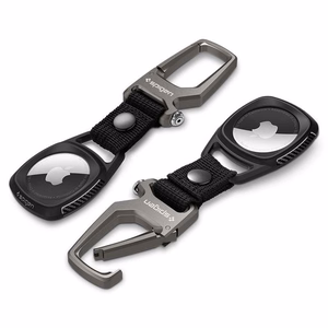 Spigen Rugged Armor dėklas skirtas Apple AirTag - matinis juodas