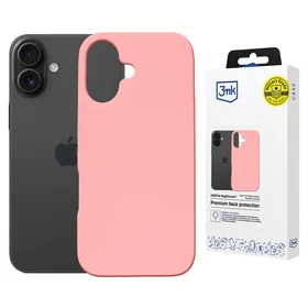 3mk Hardy MagSilicone dėklas telefonui Apple iPhone 16 - rožinis