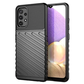 Thunder Case lankstus tvirtas tvirtas dėklas TPU dėklas telefonui Samsung Galaxy A72 4G juodas