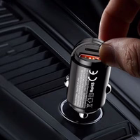 Automobilinis įkroviklis Dudao "R3MAX" juodas 48W (1xPD / QC3.0)