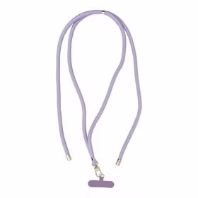 SWING (8mm) Telefono dirželis, Telefono pakabukas su reguliuojamu ilgiu / virvės ilgis 165cm (maks. 82.5cm kilpoje) / ant peties arba kaklo - violetinis