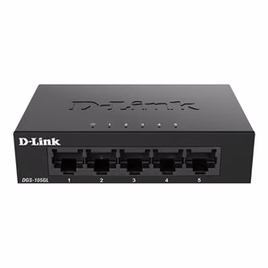 D-Link DGS-105GL/E nevaldomas stalinis gigabitinis tinklo komutatorius, 5 variniai prievadai, 60 mėn. garantija