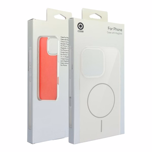 Blizgus magnetinis dėklas suderinamas su MagSafe, skirtas IPHONE 16 PLUS, baltas