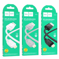 Kabelis USB A į Lightning Hoco 2,4A 1 m X113 pilkas