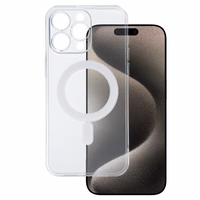 TEL PROTECT MagSilicone dėklas telefonui Iphone 15 Pro Max, permatomas