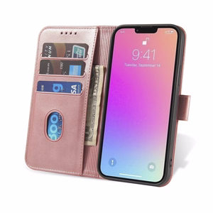 Magnetinis dėklas su atverčiamu dangteliu Samsung Galaxy S24 FE - rožinis