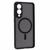 Pilnas matinės Mag dangtis telefonui Samsung Galaxy S25 Edge - juodas