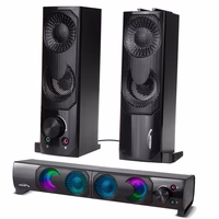 Audiocore 3Wx2 kompiuterinė garso juosta, LED, USB 5v, linijinis įėjimas, AC955