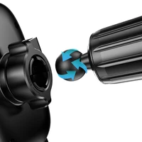 Dudao F5N+ išmaniojo telefono laikiklis su siurbtuku, gravitacinis - juodas