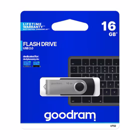 Goodram UTS2 USB atmintukas 16 GB USB A tipo 2.0 Juoda, Sidabras