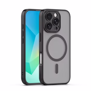 Mag Matt dėklas iPhone 16 Pro Max 6,9" juodas