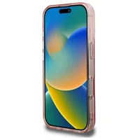 Guess IML Brangakmeniai Magnetinis dėklas telefonui iPhone 16 Pro - rožinis