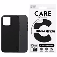CARE by PanzerGlass dvigubos apsaugos dėklas telefonui iPhone 16 Pro - juodas