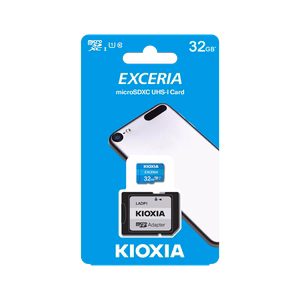 Kioxia microSD 32 GB UHS-I U1 atminties kortelė su adapteriu
