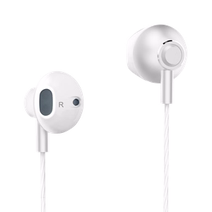 Kruger&Matz B2 į ausis įdedamos ausinės su mikrofonu, baltos