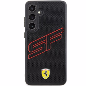 Ferrari Big SF Perforated dėklas telefonui Samsung Galaxy S24 - juodas
