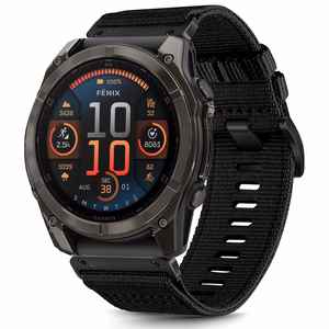 Dirželis TECH-PROTECT NYLON CLASSIC GARMIN FENIX 5X / 5X PLUS / 6X / 6X PRO / 7X / 8 (51 MM) juodas