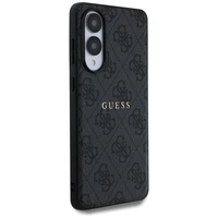 Guess 4G žiedo klasikinis logotipas Magnetinis dėklas telefonui Samsung Galaxy S25 Edge - juodas