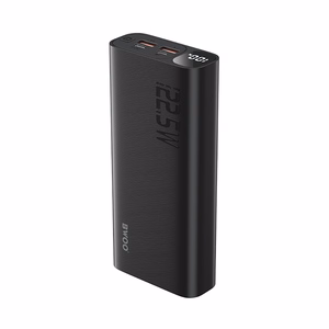 Išorinė baterija BWOO 22,5W 20000 mAh su skaitmenine indikacija, juoda