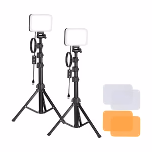 NEEWER BP66 Studio Kit, Two LED Lights + Filters + Tripods