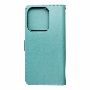 MEZZO knygos tipo dėklas telefonui XIAOMI Redmi 15C (173,16 x 81,07 x 8,2) su sapnų gaudykle, žalias