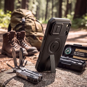 Tech-Protect Kevlar MagSafe 2 vnt. dėklų rinkinys, skirtas iPhone 18 Pro Max / 7 Pro Max, juodas