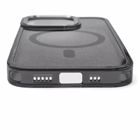 Blizgus magnetinis dėklas telefonui iPhone 17 Pro Max - juodas