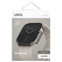 Uniq dėklas Valencia Apple Watch Series 46mm sidabrinis/titano sidabrinis