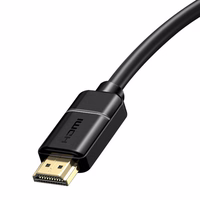 Baseus 2x HDMI 2.0 4K 60Hz Kabelis, 3D, HDR, 18Gbps, 5m juodas