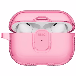 Uniq Glase Pro deklas AirPods Pro 3 Lock deklas - skaidrus rozinis