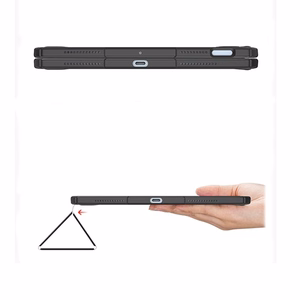 Dux Ducis Toby dėklas su dangteliu ir stovu iPad Air 13" 2024 / iPad Pro 12.9" 2018-2022 - juodas