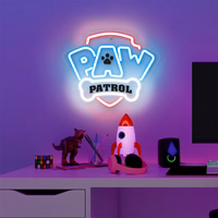 Hanging neon LED Paw Patrol on plexiglass - Logo OW-130146