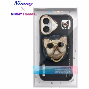 AmazingThing Nimmy Glasses Cool MagSafe dėklas telefonui iPhone 16 – juodas