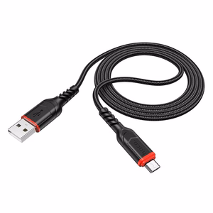 Кабель USB A - Micro USB Hoco 2,4A 3 m X59 чёрный