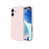 Dėklas telefonui ZAGG MANHATTAN SNAP suderinamas su MagSafe IPHONE 17 rožinis