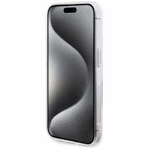 Guess IML Flowers Wreatch MagSafe dėklas telefonui iPhone 15 Pro Max - skaidrus